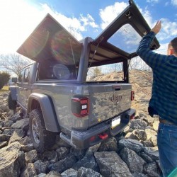 Hard-top aluminium Explorer Noir Jeep Gladiator • Finition Hard Top : Parois Lisses