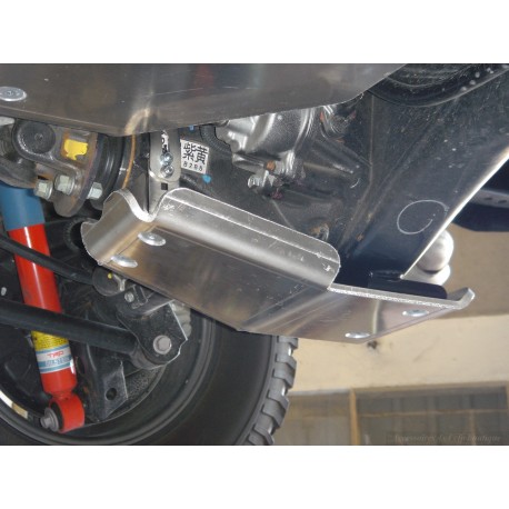 Ski protection nez pont arrière aluminium 8mm Land Cruiser Hilux Revo Ranger L200 Fiat Fullback N4-Offroad