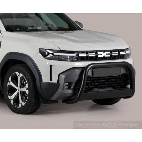 Barre de protection avant en Inox noir pour Duster III