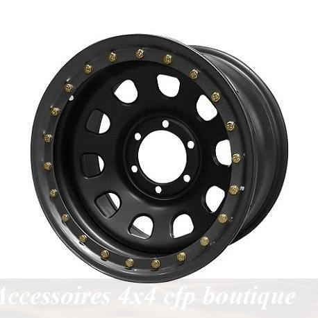 Jante GOSS Daytona Black Mat 8x17 5x127 CB71.6 ET+10 Profondeur 10,4cm. Noire
